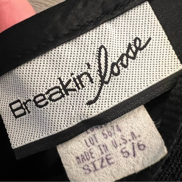 Vintage Breakin Loose Sleeveless Black Lace Full Length Formal Dress Size 5/6 GC - Picture 4 of 8